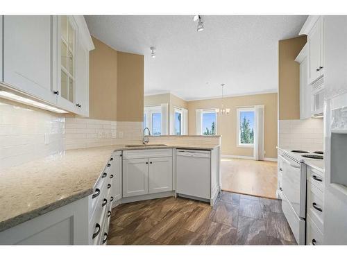 308-200 Patina Court Sw, Calgary, AB - Indoor Photo Showing Kitchen With Upgraded Kitchen