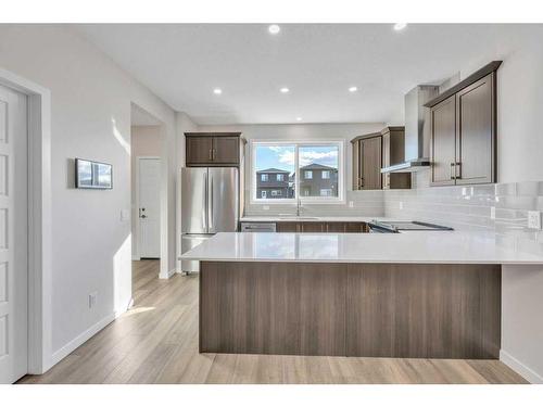 137 Corner Glen Way Ne, Calgary, AB - Indoor Photo Showing Kitchen With Upgraded Kitchen