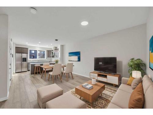 137 Corner Glen Way Ne, Calgary, AB - Indoor Photo Showing Living Room