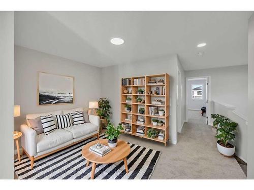 137 Corner Glen Way Ne, Calgary, AB - Indoor Photo Showing Living Room