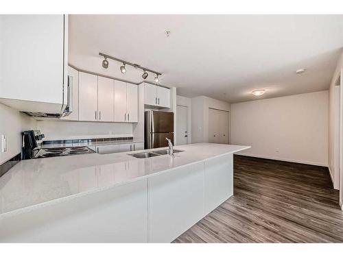 4209-181 Skyview Ranch Manor Ne, Calgary, AB - Indoor Photo Showing Kitchen With Double Sink