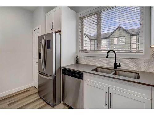 22 Evanscrest Park Nw, Calgary, AB - Indoor Photo Showing Kitchen With Double Sink