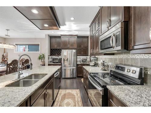 109 Redstone Drive Ne, Calgary, AB - Indoor Photo Showing Kitchen With Stainless Steel Kitchen With Double Sink With Upgraded Kitchen