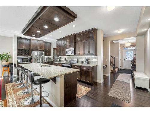 109 Redstone Drive Ne, Calgary, AB - Indoor Photo Showing Kitchen With Stainless Steel Kitchen With Upgraded Kitchen