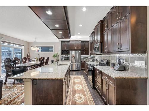 109 Redstone Drive Ne, Calgary, AB - Indoor Photo Showing Kitchen With Double Sink With Upgraded Kitchen