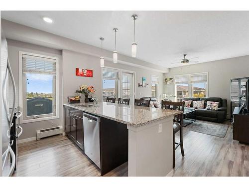 315-10 Mahogany Mews Se, Calgary, AB - Indoor Photo Showing Kitchen With Upgraded Kitchen