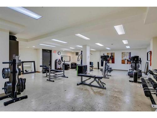 408-812 14 Avenue Sw, Calgary, AB - Indoor Photo Showing Gym Room