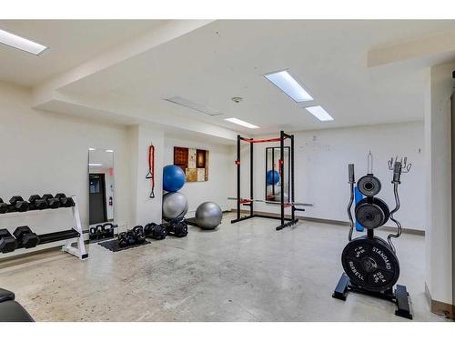 408-812 14 Avenue Sw, Calgary, AB - Indoor Photo Showing Gym Room