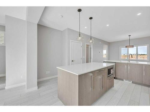 608 Dawson Drive, Chestermere, AB - Indoor Photo Showing Kitchen With Upgraded Kitchen