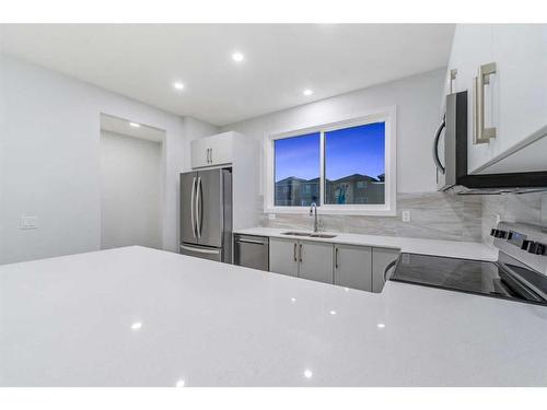 97 Corner Glen Way Ne, Calgary, AB - Indoor Photo Showing Kitchen With Stainless Steel Kitchen