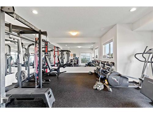 357 Bayside Crescent Sw, Airdrie, AB - Indoor Photo Showing Gym Room