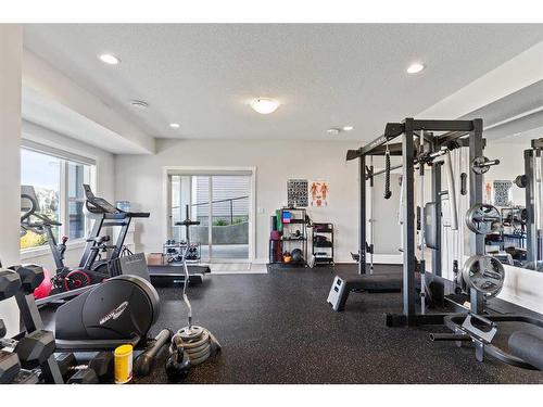 357 Bayside Crescent Sw, Airdrie, AB - Indoor Photo Showing Gym Room