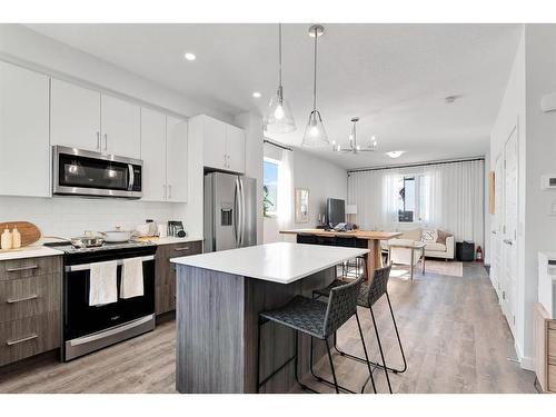 71 Evanscrest Common Nw, Calgary, AB - Indoor Photo Showing Kitchen With Stainless Steel Kitchen With Upgraded Kitchen