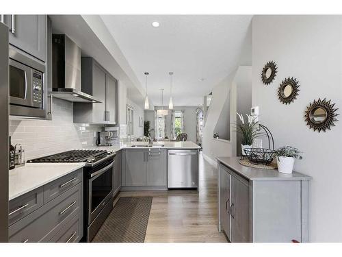 243 Legacy Common Se, Calgary, AB - Indoor Photo Showing Kitchen With Stainless Steel Kitchen With Upgraded Kitchen