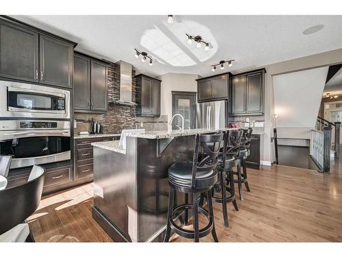 176 Sherwood Rise Nw, Calgary, AB - Indoor Photo Showing Kitchen With Stainless Steel Kitchen With Upgraded Kitchen