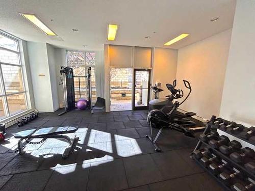 1208-325 3 Street Se, Calgary, AB - Indoor Photo Showing Gym Room