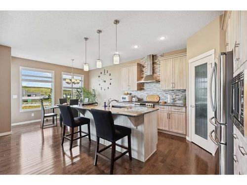 2168 Brightoncrest Green Se, Calgary, AB - Indoor Photo Showing Kitchen With Stainless Steel Kitchen With Upgraded Kitchen