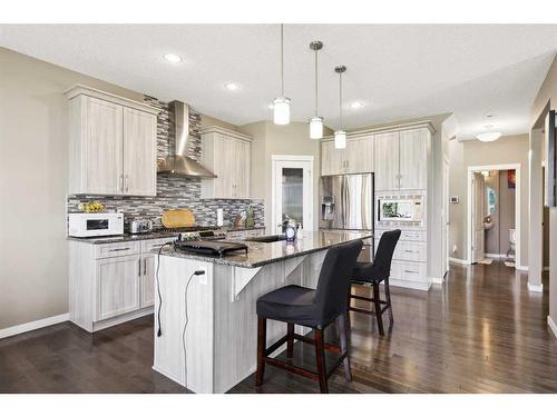 2168 Brightoncrest Green Se, Calgary, AB - Indoor Photo Showing Kitchen With Stainless Steel Kitchen With Upgraded Kitchen