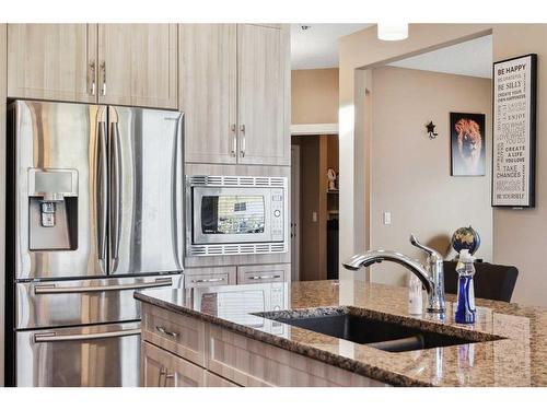 2168 Brightoncrest Green Se, Calgary, AB - Indoor Photo Showing Kitchen With Stainless Steel Kitchen With Double Sink