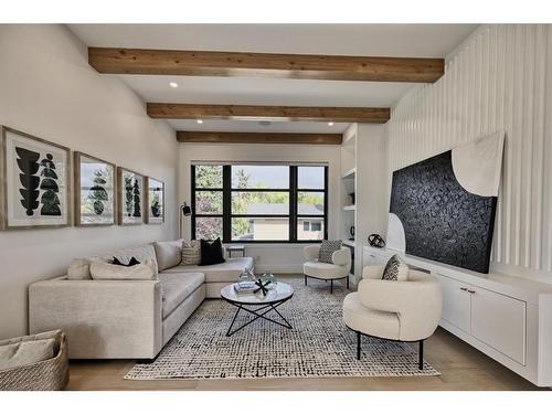 608 Willow Brook Drive Se, Calgary, AB - Indoor Photo Showing Living Room