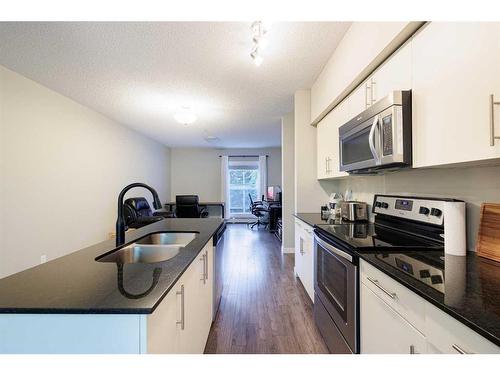 302-1740 9 Street Nw, Calgary, AB - Indoor Photo Showing Kitchen With Stainless Steel Kitchen With Double Sink