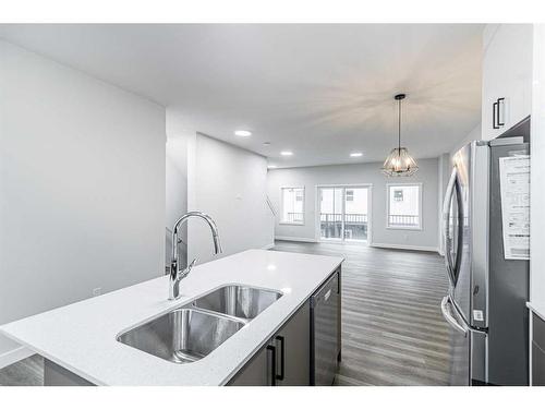 119 Corner Meadows Square Ne, Calgary, AB - Indoor Photo Showing Kitchen With Double Sink With Upgraded Kitchen