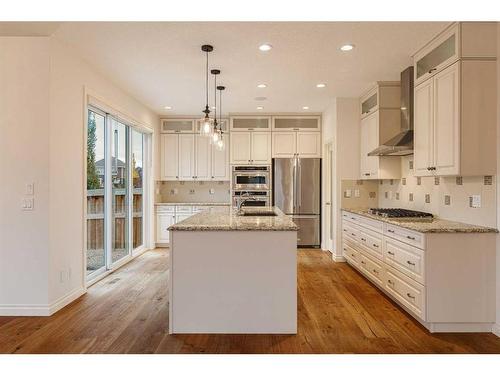 309 Marquis Landing Se, Calgary, AB - Indoor Photo Showing Kitchen With Stainless Steel Kitchen With Upgraded Kitchen