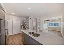 2208-151 Skyview Bay Ne, Calgary, AB  - Indoor Photo Showing Kitchen With Double Sink 