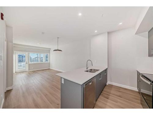 2208-151 Skyview Bay Ne, Calgary, AB - Indoor Photo Showing Kitchen With Double Sink