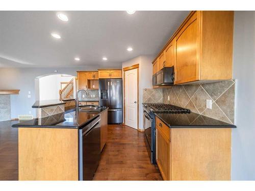 136 New Brighton Lane Se, Calgary, AB - Indoor Photo Showing Kitchen With Stainless Steel Kitchen