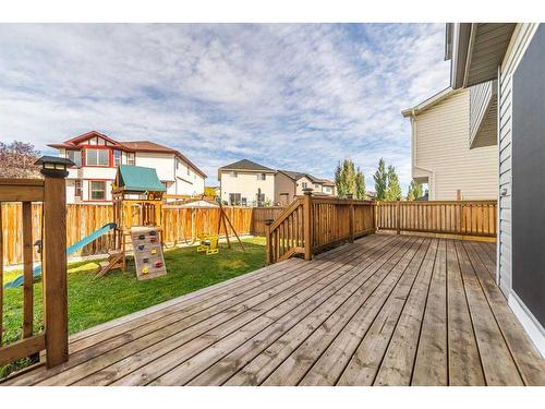 136 New Brighton Lane Se, Calgary, AB - Outdoor With Deck Patio Veranda With Exterior