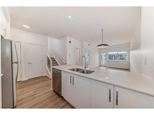 2212-151 Skyview Bay Ne, Calgary, AB - Indoor Photo Showing Kitchen With Double Sink With Upgraded Kitchen