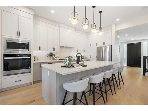 2710 17A Street Nw, Calgary, AB - Indoor Photo Showing Kitchen With Stainless Steel Kitchen With Upgraded Kitchen