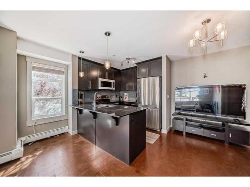 1106-155 Skyview Ranch Way Ne, Calgary, AB - Indoor Photo Showing Kitchen With Stainless Steel Kitchen