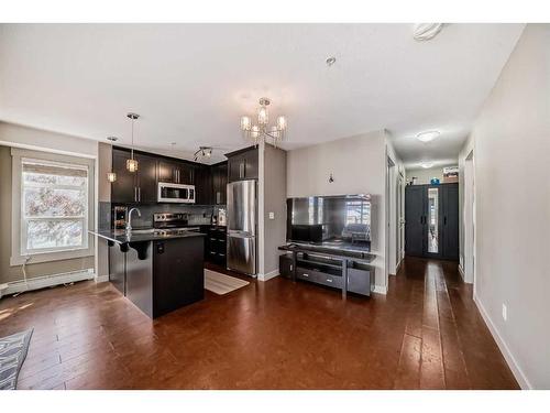 1106-155 Skyview Ranch Way Ne, Calgary, AB - Indoor Photo Showing Kitchen With Stainless Steel Kitchen