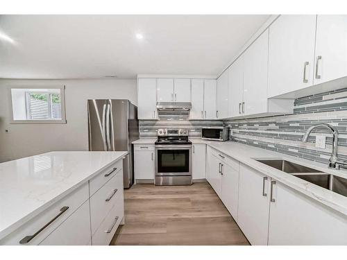 159 Schiller Crescent Nw, Calgary, AB - Indoor Photo Showing Kitchen With Double Sink With Upgraded Kitchen