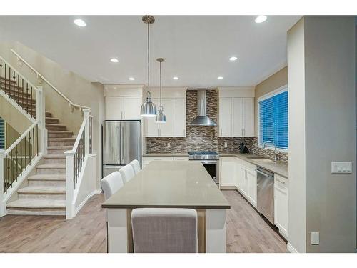 182 Mahogany Passage Se, Calgary, AB - Indoor Photo Showing Kitchen With Upgraded Kitchen