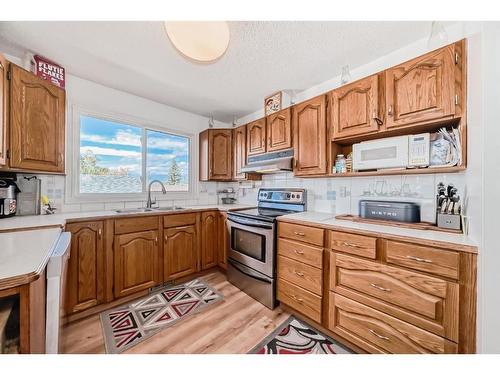 27 Rundleson Way Ne, Calgary, AB - Indoor Photo Showing Kitchen With Double Sink