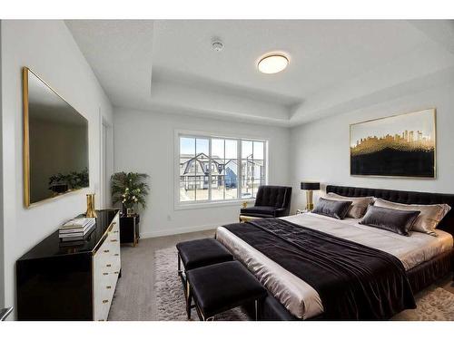 604 Dawson Drive, Chestermere, AB - Indoor Photo Showing Bedroom