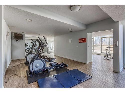 1402-325 3 Street Se, Calgary, AB - Indoor Photo Showing Gym Room