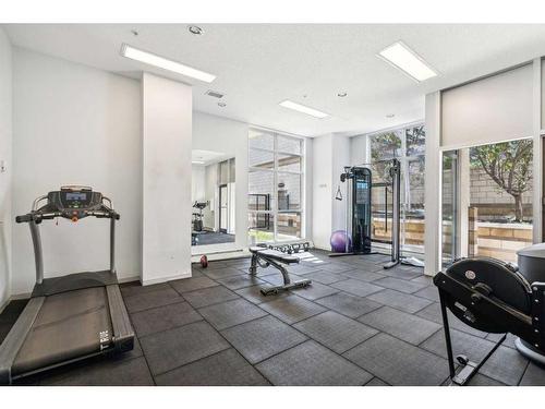 1402-325 3 Street Se, Calgary, AB - Indoor Photo Showing Gym Room