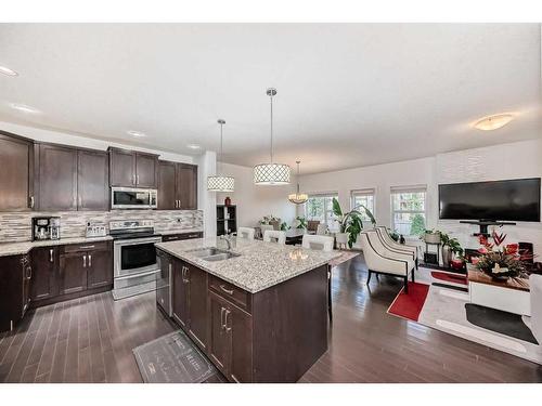 29 Kincora Street Nw, Calgary, AB - Indoor Photo Showing Kitchen With Upgraded Kitchen