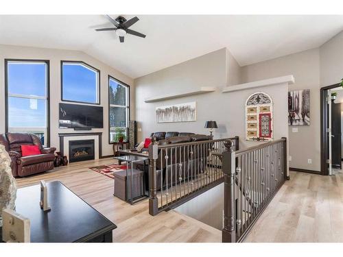 80 Cambrille Crescent, Strathmore, AB - Indoor Photo Showing Other Room With Fireplace