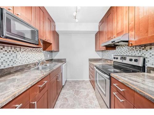 55-287 Southampton Drive Sw, Calgary, AB - Indoor Photo Showing Kitchen With Double Sink