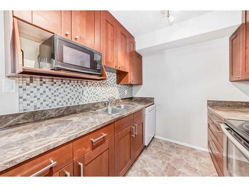 55-287 Southampton Drive Sw, Calgary, AB - Indoor Photo Showing Kitchen With Double Sink