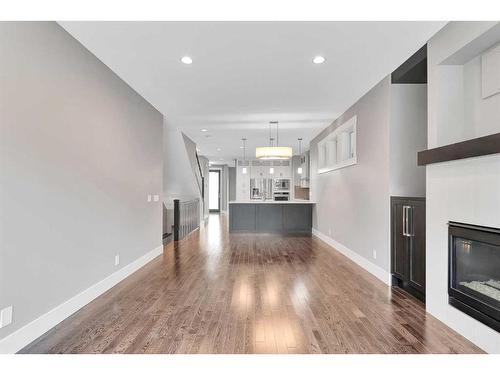 2827A 40 Street Sw, Calgary, AB - Indoor With Fireplace