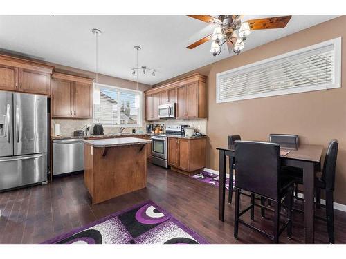 1118 New Brighton Park Se, Calgary, AB - Indoor Photo Showing Kitchen With Stainless Steel Kitchen