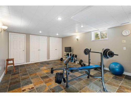 216 Ranch Estates Place Nw, Calgary, AB - Indoor Photo Showing Gym Room