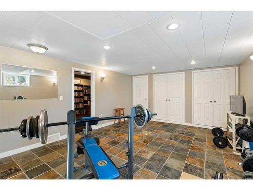 216 Ranch Estates Place Nw, Calgary, AB - Indoor Photo Showing Gym Room