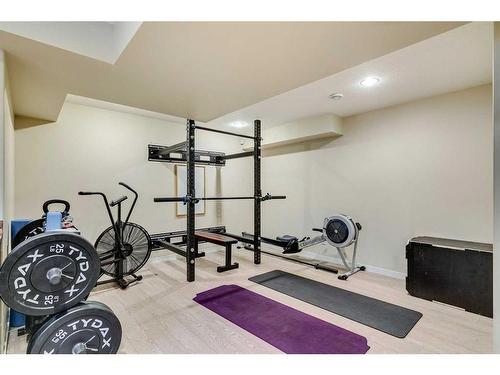 154 Autumn Crescent Se, Calgary, AB - Indoor Photo Showing Gym Room